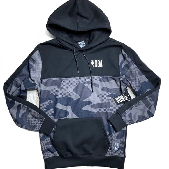 NBA Other - NBA Black Camo Fleece Hoodie Sweatshirt Men’s Size Small